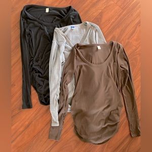 3 maternity long sleeved shirts